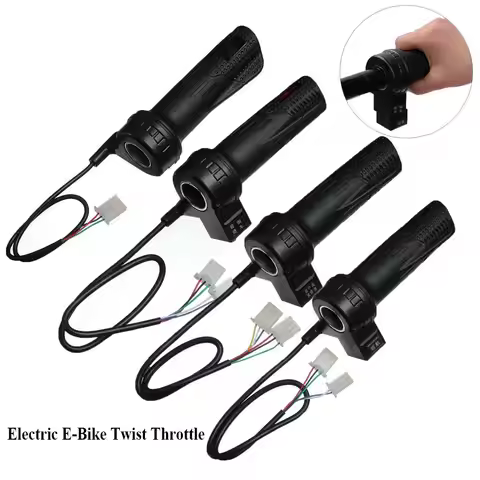 Electric E-Bike Twist Throttle 12V 24V 36V 48V Universal Scooter Parts E-Bike Speed Handlebar Thrott