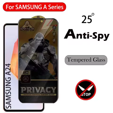 Gorilla Privacy Protection Glass For Samsung A02 A03 A04 A05 A04E A05S A04S A03S Anti Spy Screen Pro