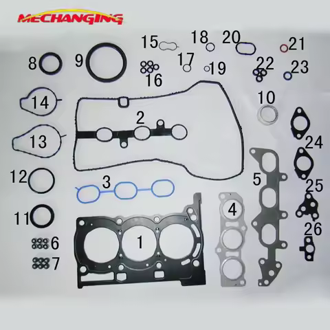 1KRFE 1KR For TOYOTA YARIS OR CITROEN C1 Metal Engine Rebuilding Kits Full Set Auto Parts Engine Gas