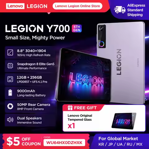 2026 New Lenovo Legion Y700 5TH Gaming Tablet PC 8.8'' TB323FU Qualcomm Snapdragon 8 Elite Gen 5 165