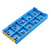 10Pcs DCGT0702-AK H01 / DCGT21.51-AK H01 Inserts for Aluminum Turning Tool Holder Cutter (Standard)