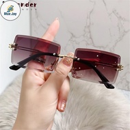 BJ Rectangle Sunglasses Rimless UV400 Eyewear Sunglasses for Women