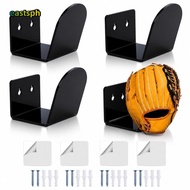 EASTSPH 4PCS Baseball Glove Wall Mount, Acrylic Screw Mounting Softball Glove Holder, Durable Black 