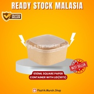 650ML PAPER SQUARE CONTAINER