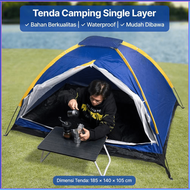 PENGIRIMAN CEPAT Door Camping Tent Tenda Camping Piknik Single Layer 2 Orang ZP327 / tenda camping d