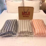 Summer Blanket, Muji Summer Blanket, Muji Plaid Cotton Blanket Super Soft, Cool, New Model For Summe