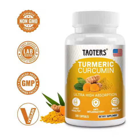 Turmeric Curcumin Supplement - Quercetin, Milk Thistle, Glucosamine Sulfate - Supports Joint and Bra