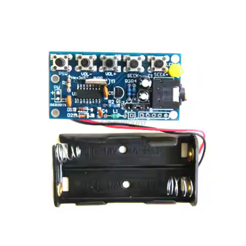 76MHz-108MHz Wireless Stereo FM Radio Kit Audio Receiver PCB FM Module Kits Learning Electronics For