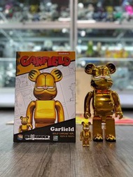 Bearbrick Garfield 100% & 400% Set Gold Chrome Ver. 加菲貓