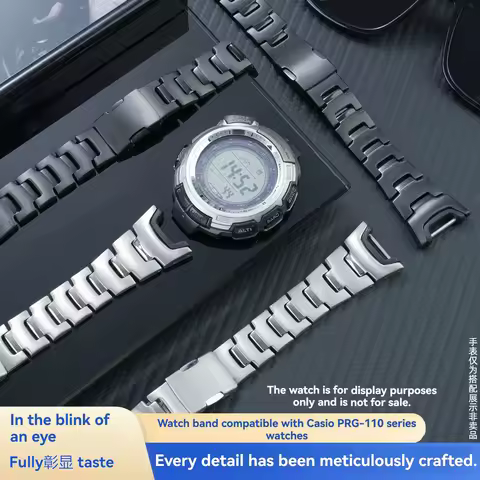 Titanium Alloy Watch Strap for Casio PROTREK PRG-130Y PRW-1500 PRG-240 | 3206/3130 Modified Bracelet