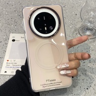 เคสโทรศัพท์ Huawei Mate 60 pro แบบมีขาตั้งสไตล์เกาหลี INS Coffee Bean Shake Shake สำหรับผู้หญิง ซองป