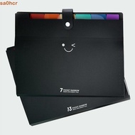 SA0HCR File Folders A4 Organ Bag for School Office 7/13 Pockets for A4 Paper Accordion Plastic Test 