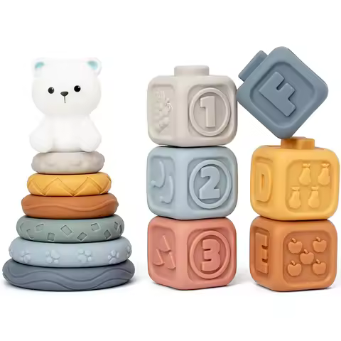 Baby Montessori Sensory Intellectual Development Set Developing Fine Motor Skills Building Blocks St