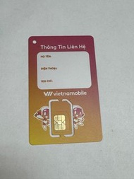 Vietnamobile  越南 20天100GB 數據卡 data sim  card