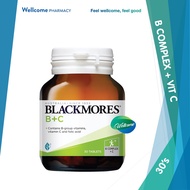 Blackmores B + C Tablets with Vitamin B Complex, Vitamin C and Folic acid - 30's