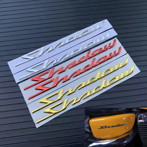 Chrome 3D Fuel Gas Tank Emblem Badge Decals Stickers Motorcycle For Honda Shadow 1100 VT1100C VT500C