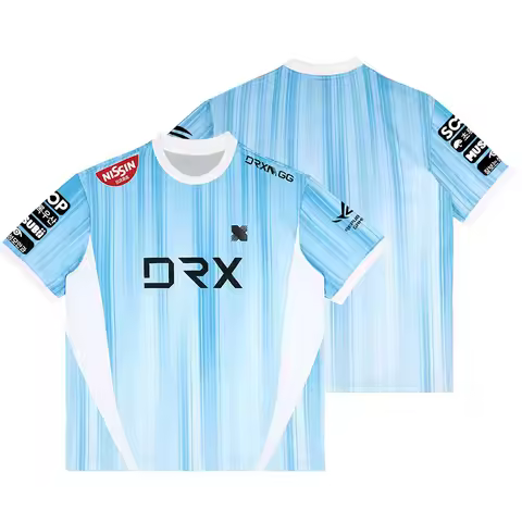 LCK 2026 Esports Team DRX Uniform Jersey Men Summer Fashion 3D Print Short Sleeve T-shirts Custom ID