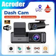 Acroder Dash Cam GPS WIFI 2K Recording 24 Hours Parking Monitoring G-sensor Dashcam Car
