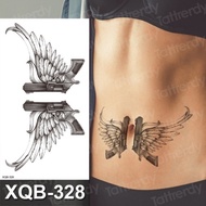 Waterproof Temporary Tattoo Sticker Gun Angel Wings tatto Stickers sexy flash tatoo Fake T