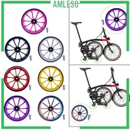 [Amleso] , 100mm Accessories, Sealed Bearing Pushing Wheel, Folding Bike for Birdy Folding Bike, Foldable