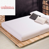 W20 High Quality Fitted Sheet Solid Color Mattress Cover With Elastic Band Bed Sheet Single Double Queen Size Fit Sheet