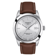 Tissot Gentleman Powermatic 80 ทิสโซต์ เจนเทิลแมน เพาเวอร์เมติค 80 ซิลิเซียม ออโต้ สีเงิน น้ำตาล T12