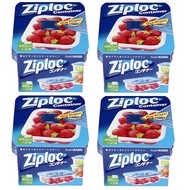 Ziploc Container Rectangular 480ml 2-Pack 4 Sets