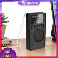 MP3 Player with Headphone Jack Portable Radio Speaker Rechargeable MP3 Playback Speaker for Outdoor 
