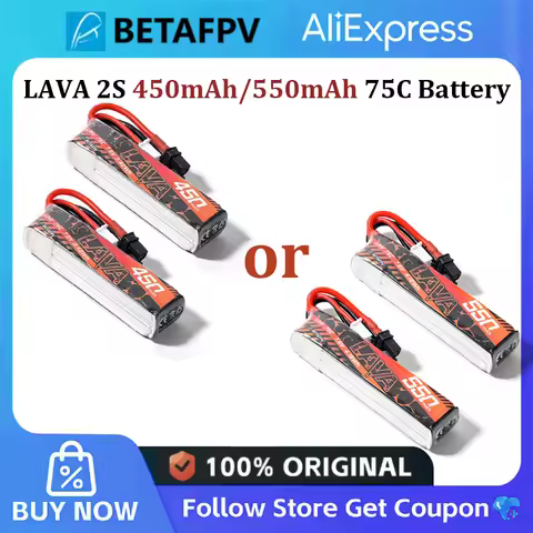 BETAFPV LAVA 2S 450 550mAh 75C Battery XT30 Plug for FPV Racing Drone Airplanes