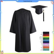 stylishlife| 2021 Adult Zip Closure University Academic Graduation Gown Robe Mortarboard Cap