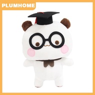 PLUMHOME 1pcs dễ thương phim hoạt hình gấu trúc gấu búp bê Kawaii nhồi mềm gối đồ chơi BuBu và DUDU