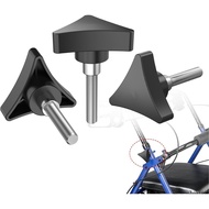 MOTOQUEEN untuk Tombol Gantian Medline, 3Pcs Bahagian Tombol Universal untuk Rollator Walker - Tombo