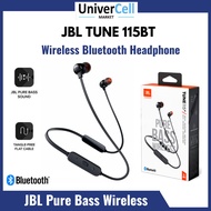 JBL Tune 115BT In-Ear Wireless Headphones with Mic | Deep Bass | 8-Hour Battery Life and Quick Charging