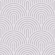 CRE8TIVE Geometric Wallpaper White Adhesive Film Furniture Dots Fan Shaped Film for Furniture 30.5 x