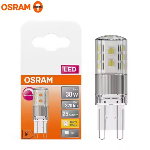 For OSRAM LED PIN 30 Dimmable G9 3W Clear Light 300° 220V Bulb 2700K Energy Saving LED Dim Outdoor I