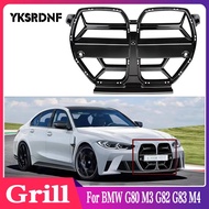 Front Bumper Grille For BMW G80 M3 G82 G83 M4 2021 2022 2023 CSL Style Front Hood Kidney Grill Carbo