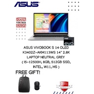 Asus VivoBook S 14 OLED K3402Z-AKM113WS 14'' 2.8K Laptop Neutral Grey