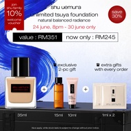 [june exclusives | 24 june,8pm - 30 june] shu uemura unlimited care tsuya serum foundation