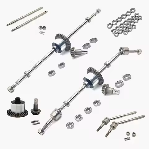 Metal Upgrade Front and Rear Axle Accessories Full Vehicle Bearings For MN Model 1/12 MN128 MN86 G50