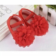 MERAH PWS Baby. BABY SHOES. Baby pws. Baby cloth shoes. RED learning to walk shoes. Baby Red shoes.
