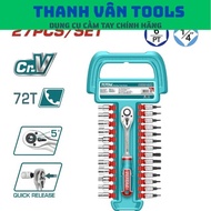 TV TOOLS Set of 27 1/4 inch Total THT socket tips141271
