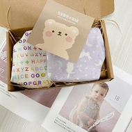 夢幻紫女寶圍兜兩入組 嬰兒禮物 彌月禮盒 滿月禮