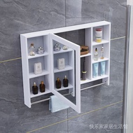 《Chinese mainland delivery, 10-20 days arrival》Bathroom Waterproof with Storage Rack Dressing Mirror Bathroom Storage Mirror Toilet Mirror Box Wall-Mounted Bathroom Mirror Cabinet T3az