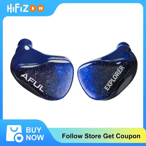 HiFiZoo AFUL Explorer 1DD+2BA Wired Hybrid Earphones 3D Printed HiFi Wired Hybrid Headphone Music IE