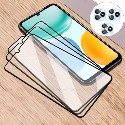 6-in-1 For Honor X5D Plus Glass Honor X5D Plus Tempered Glass Full Cover Glue Screen Protector Huawe