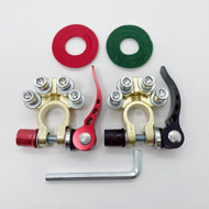 2ชิ้น ที่หนีบแบตเตอรี่รถยนต์แบบปลดเร็วที่หนีบแบตเตอรี่รถยนต์ที่หนีบขั้วแบตเตอรี่สำหรับแบตเตอรี่12V แ