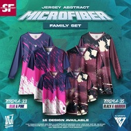 DJ Sport P1 Jersey Abstract Family Set NFL FULLY PRINTING Sublimation Short Sleeve/Muslimah/ Size : 