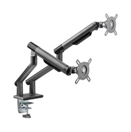 POUT E12 Dual Monitor Arm Mount Stand for Desk- Adjustable Full Motion Tilt/Swivel/Rotate 4-20lbs Ca