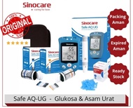 Paket Lengkap Alat Tes Gula Darah Dan Asam Urat Sinocare Safe AQ UG