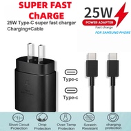 Super Fast 25W 45W 65W Charger Head With Type C Charging Cable Support Samsung S20/21/22 A70/71/80